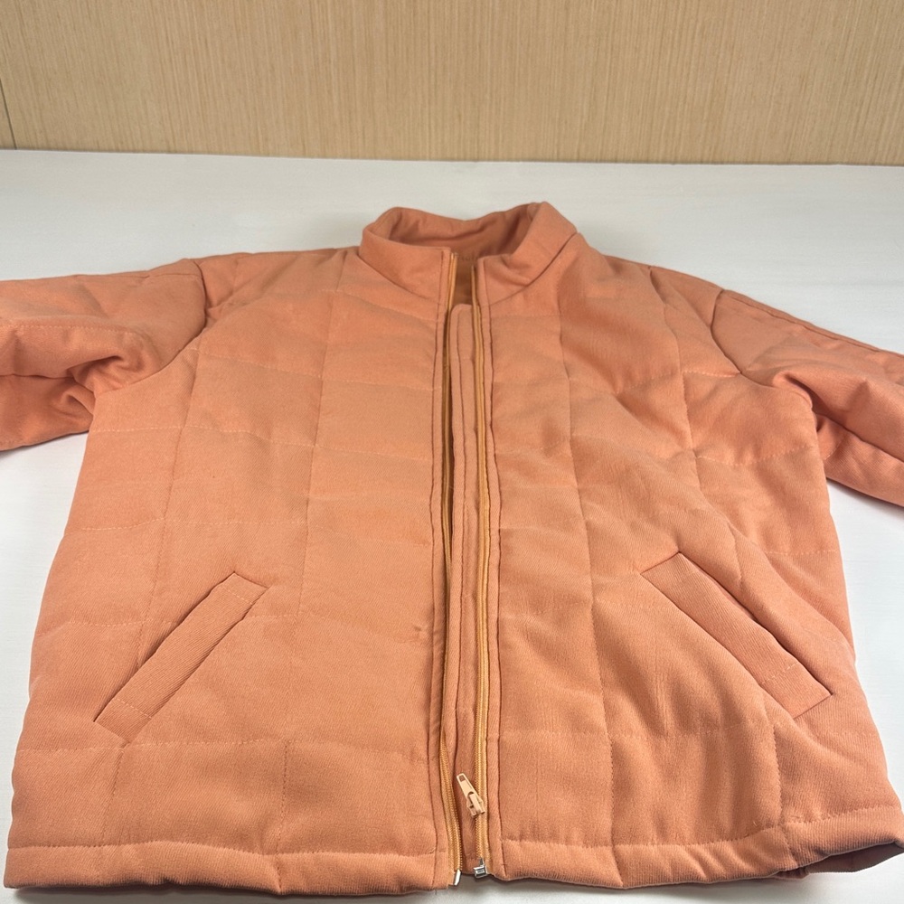 Peach Quilted Jacket